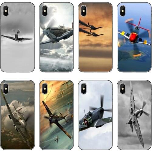 Spitfires Military Planes Soft Phone Case For Samsung Galaxy M30 A70 A60 A50 A40 A30 A10 A9 A8 A6 J8 J4 J6 Prime Plus 2018