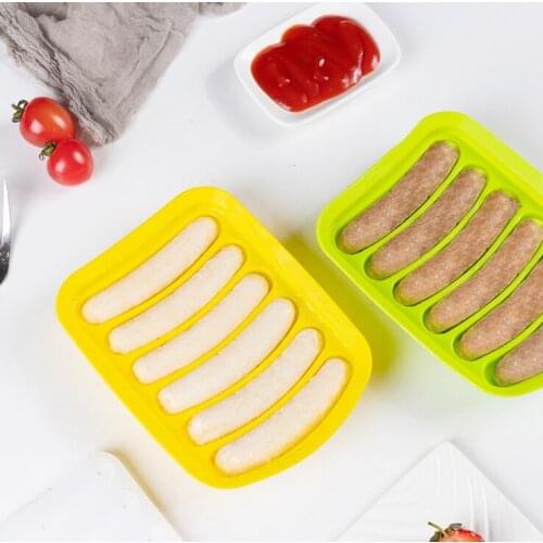 Baby sausage mold Childrens handmade steamed sausage silicone food grade babies DIY ham sausage grinder