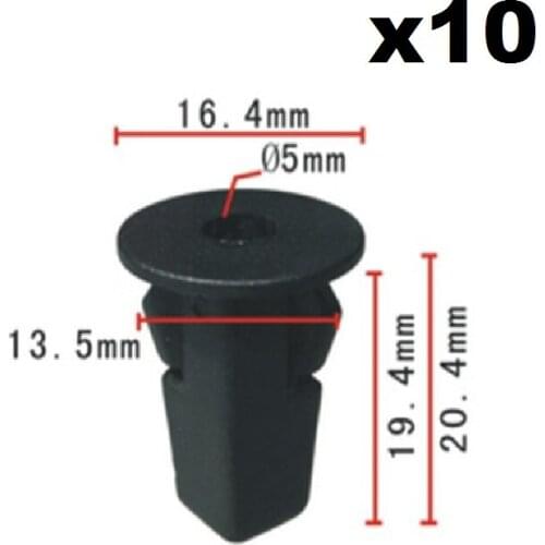 DOOR MOULDING TRIM STRIP CLIPS RUBSTRIP X10 Plastic Clips