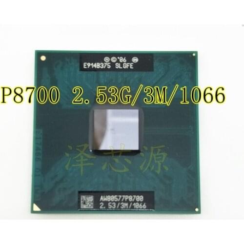 Core 2 Duo Mobile Intel P8700 Dual Core 2.53GHz 3M 1066MHz Socket 478 CPU Processor