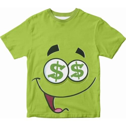 New 3D printing mens T-shirt comic funny expression pack t-shirts Harajuku comics anime graphics summer short-sleeved t-shirt
