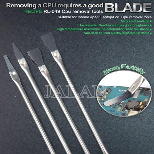 RELIFE RL-049 Professional CPU Removal Tool Disassemble Opening Pry Metal Rod for iphone ipad tablet lcd CPU open kit repair
