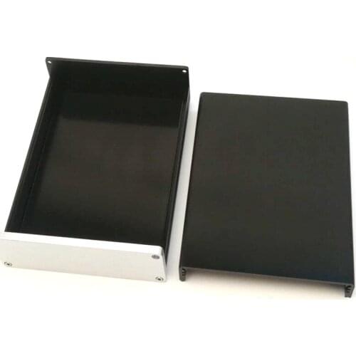 KYYSLB 132*42*169mm All Aluminum Mini Amplifier Chassis House DIY Enclosure 1305 Box Profile Amplifier Case Shell