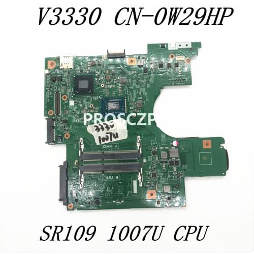 For Dell 3330 131 V131 CN-0W29HP W29HP 0W29HP Laptop Motherboard 12275-1 PWB.8G44H.REV with 1007U CPU DDR3100% full Working well