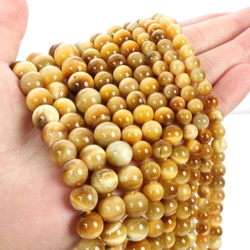 LW00 6/8/10mm Top AAA Natural Stone Beads,Tiger Eye Crystal Gemstone(Golden Tiger Eye Stone) /for Jewelry Making