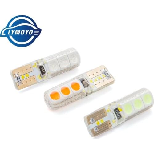 Wholesale 100pcs T10 led W5W 6 SMD CANBUS 5050 Car Interior Led Lights DC12V 6led Waterproof No Warning Error Free Lamps 12v