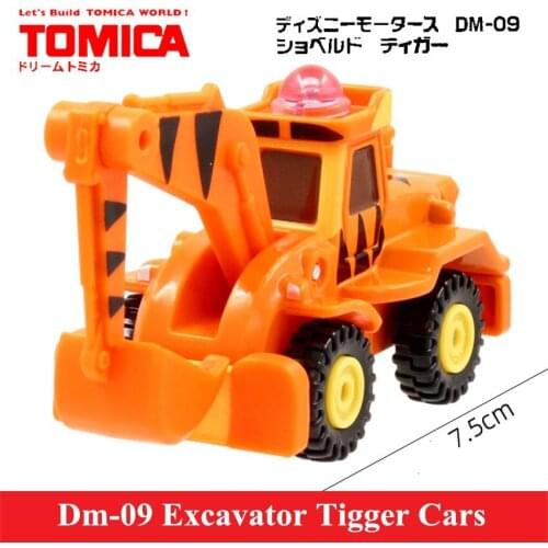Original Tomy Mini Dm-09 Excavator Tigger Excavator Cars Alloy Diecast Metal Collection Model Toy For Children Baby 158073