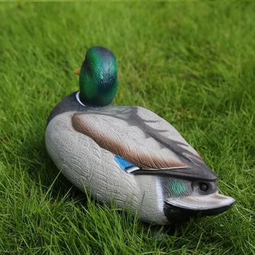 Plastic Mallard Duck Decoy Texas Style Decoy Drake for Hunting Shooting Fishing