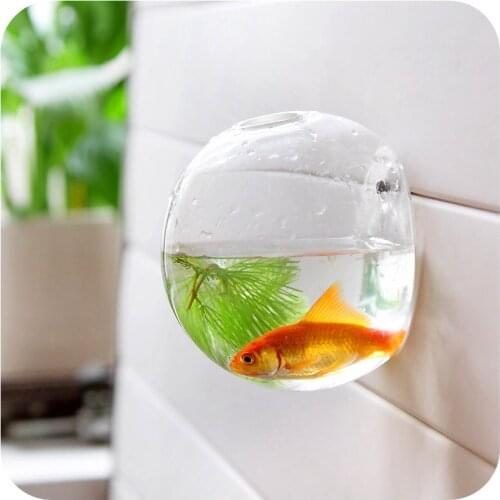 Home decoration glass vases wall hanging decorative vases fish bowl Aquarium fish tank jar flower vases vaso