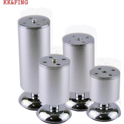 KK&FING 4pcs/set Adjustable Aluminum alloy Furniture Legs Cabinet Table Sofa tea table Bed Feet Home Improvement Hardware