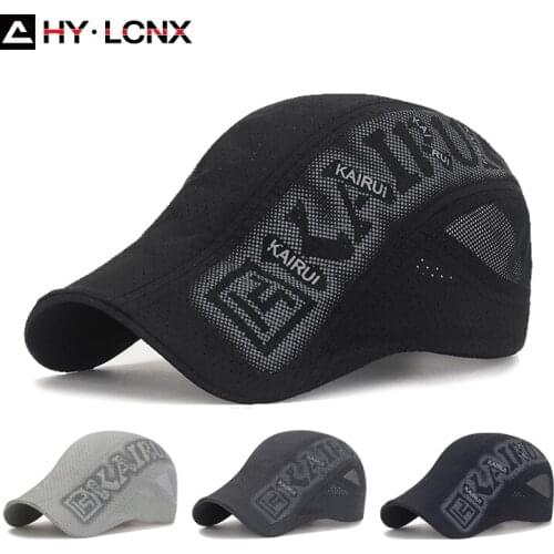 Summer New Mens Sunscreen Net Quick-drying Hat Womens Fashion Outdoor Casual Travel Breathable Pattern Printing Sun Hat