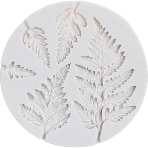 Mimosa Leaf Silicone Mold Fondant Molds Cake Decoration Tools Pudding Dessert Sugarcraft Baking Mould Kitchen Gadgets