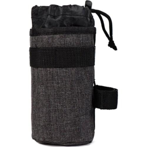 Bike Handlebar Stem Bag Food Snack Storage Bike Water Bottle Carrier Bag Bike Packing Bicycle Touring Bike Saddle Bag Black