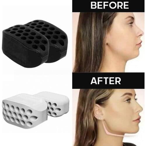 2 Pcs Pro Face Masseter Men Women Facial Mouth Jawrsize Jaw Muscle Exerciser Chew Ball Chew Bite Breaker Training Drop Shipping