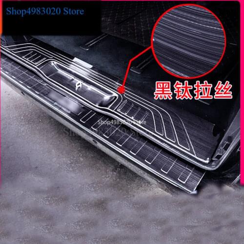 Rear Bumper Protector Threshold Plate Cover Sill Trim For Mercedes Benz Metris Valente Vito Viano V-Class W447 2016 2017 2018