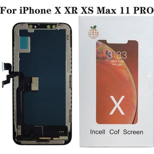 JK Pantalla Incell LCD For iPhone X XS Display Touch Screen Digitizer Assembly For iPhone 11 Pro XS Max XR TFT Screen