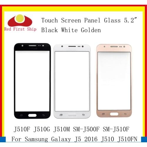 10Pcs/lot Touch Screen For Samsung Galaxy J5 2016 J510 J510FN J510F J510G J510M Touch Panel Front Outer Lens J5 2016 LCD Glass
