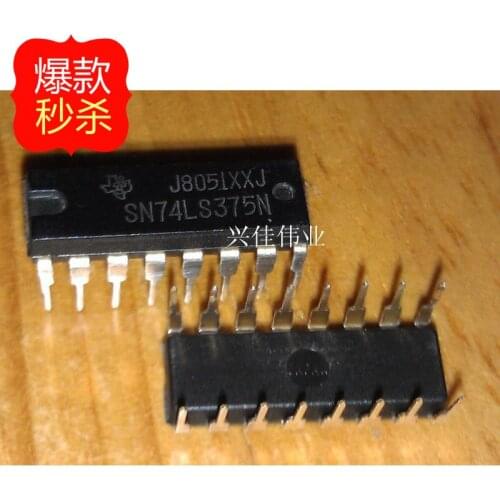 10PCS New original authentic SN74LS375N 74LS375 DIP16