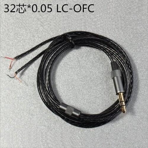 100Pcs/Lot 1.2m New 3.5mm Jack LC-OFC 32 Cores DIY Headphone Audio Cable Earphone Maintenance Repair Wire Wholesale