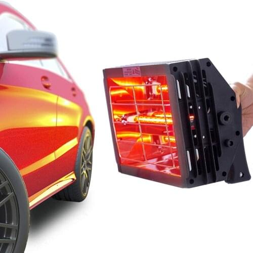 1000W Car Infrared Paint Curing Lamp Heater Handheld Paint Heating Light Short Wave Dryer Infrared Heat Lamp for Paint Repair