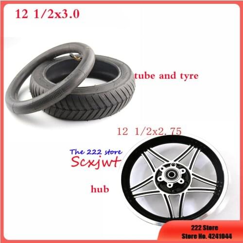 12 1/2 X 3.0 tires tube alloy hub 12 inch wheels tyre stire for electric scooters E-bike folding bicycles 12 1/2* 3.0 wheels
