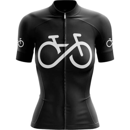 2021 black cycling jersey woman mtb bike jerseys racing summer bicycle shirt ladies cycling clothing wear maglia ciclismo donna