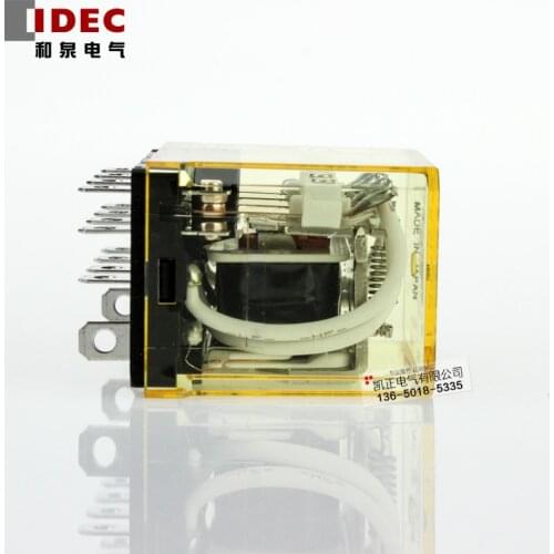 5 pieces Original authentic IDEC intermediate relay RH4B-05A RH4B-U AC220V RH4B-U DC24V 4 open 4 close 10A wide feet
