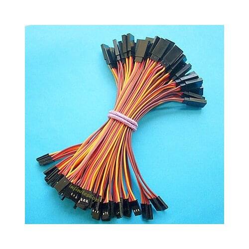 50 x Servo Extension Extend Lead 22 AWG Wire 15cm Cable For Futaba JR