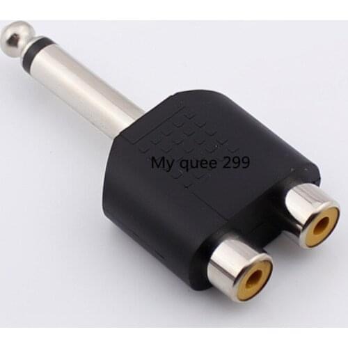 6.35 mono - track double lotus head 6.5 turn AV 6.5 turn RCA convert first point two