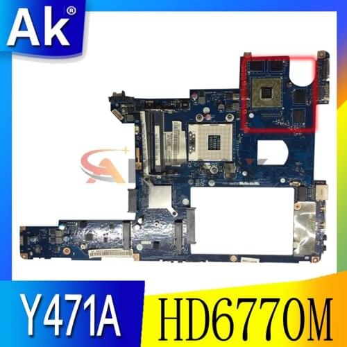 Akemy LA-6884P 11013889 Mainboard for Lenovo IdeaPad Y471A laptop motherboard HM65 DDR3 HD6770M GPU