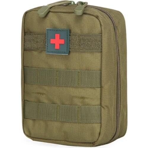 Outdoor Emergency Medical Pockets Army Tactical First Aid Kit Hunting Camping Surivival Tool Bag Molle EDC Bags Belt Pack Bolso
