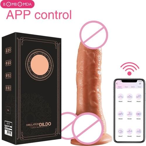 Automatic Telescopic Heating Dildo Vibrator G-spot Massage Swing Huge Realistic Penis Vibrator Sex Toys For Women Sex Products