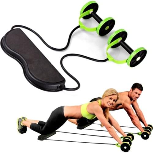 Household Abdominal Rally Double-wheeled Abdominal Wheel Pull Rope Abdominal Muscle Wheel Abdominal Fitness Equipment