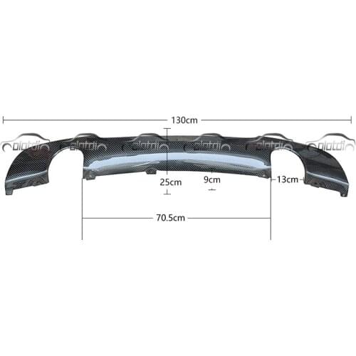 OLOTDI Carbon Fiber Rear Bumper Lip Spoiler Diffuser for E90 M-TECH M Sports Package 2005-2010 Car Styling Auto Tuning