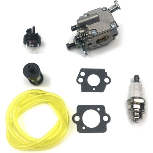 Carburetor Kit for stihl MS200 020T MS200T MS 200 MS 200T with Fuel Line Filter Gaskets Spark Plug