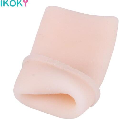 IKOKY Penis Pump for Penis Enlargment Extender Sleeve Sex Products Sex Toys for Men Cock Ring for Vacuum Stretcher Hanger Soft