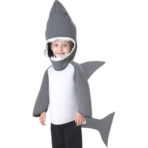 Christmas Costume Cosplay Purim Gift For Kids Shark Costume Children Acting Dress For Theme Party costume