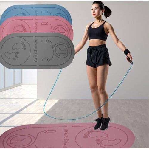 Jump Rope Mat Yoga Mats Exercise Cushioning Mute Yoga Pad Sound Insulation Shock Absorption High Density Board Anti-noice Mat