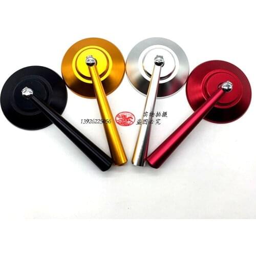 8mm 10mm Motorcycle Round Rear view Side Mirrors for Harley Honda Yamaha Kawasaki Street Sports Bike Chopper Cruiser Universal