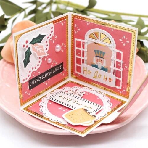 YPP CRAFT Square Card Metal Cutting Dies Stencils for DIY Scrapbooking Decorative Embossing DIY Paper Cards