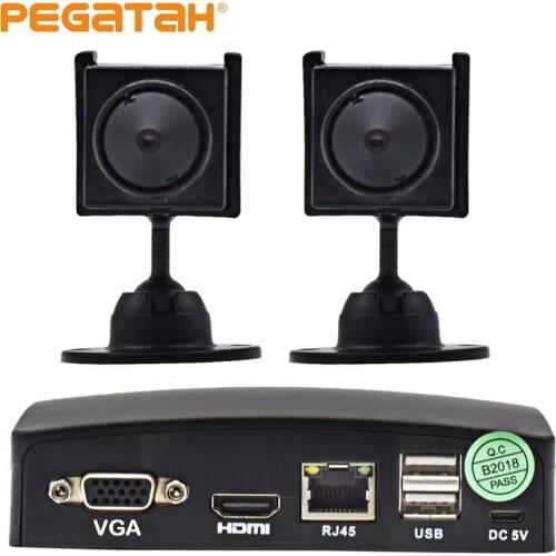 MINI 4ch DVR and 1080P Super Mini AHD Camera KIT for cctv camera system MINI Security camera with OSD menu and 5-Axis bracket