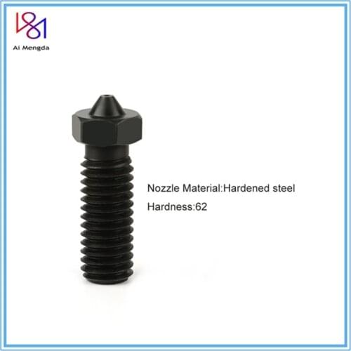 5PC Hardened Steel Volcano Nozzle For E3D Volcano Hotend High Temperature 3D Printing PEI PEEK Carbon Fiber Filament