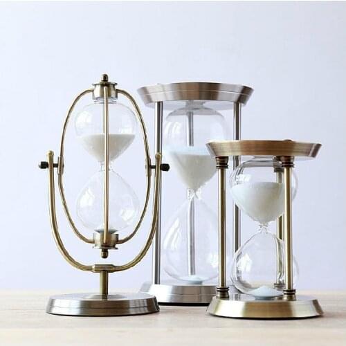 Sand Hourglass Timer Home Decoration Desktop Sand Clock Timers 15minute/30minutes/60minutes Hourglass Furnishing Gift Craft