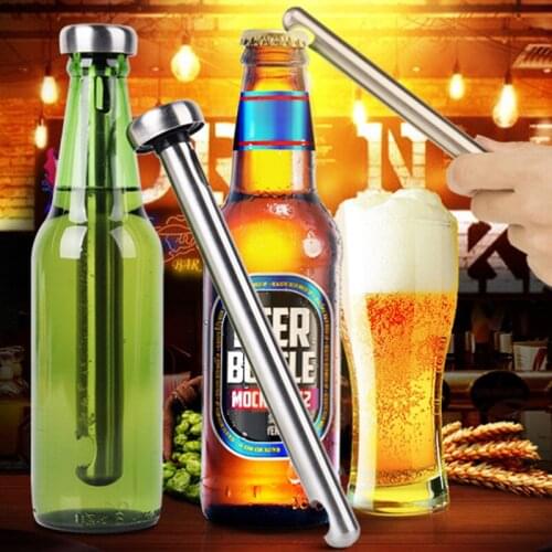 Stainless Steel Beer Chiller Stick for Bottles Portable Soda Wine Cooler Beverage Cooling Rod GQ