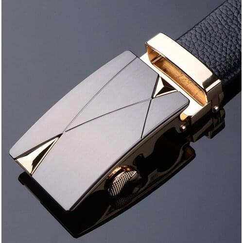 Fashion Designer Leather Belt Men Strap Male Automatic Buckle Authentic Girdle Trend Men Belt Ceinture Homme Cinto Masculino