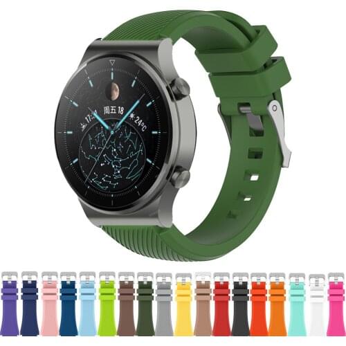 For Huawei Watch GT 2 Pro Watchband Bracelet 22mm Silicone Sport Replace Strap For Huawei GT/GT 2E 2 46mm/Amazfit Pace Wristband