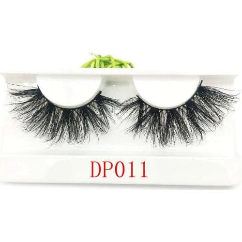 Lash factory 1 pair or wholesale 25mm mink eyelash volume lash extension full strip 25mm mink eyelash with free tray
