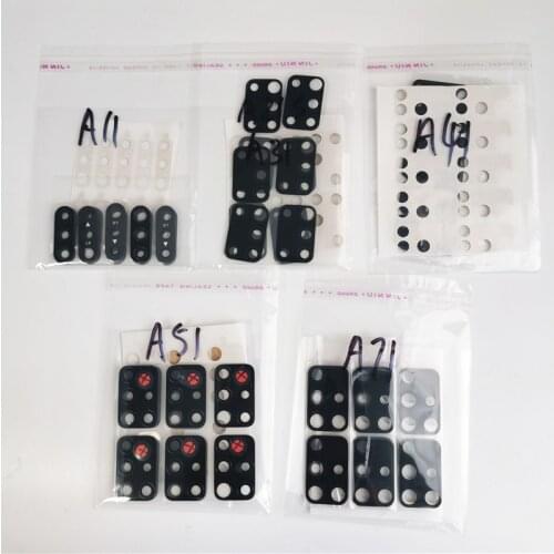 Wholesale 10pcs/lot Camera Glass Lens For-Samsung Galaxy A01 A11 A31 A41 A51 A71 A21S Rear Back Camea Lens With Adhesive
