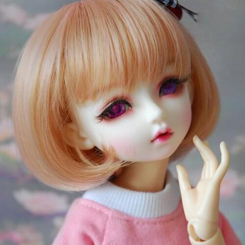 1/3 1/4 1/6 1/8 Bjd Wig High Temperature Short Wire Bjd Wig SD For BJD Doll Hair Wig