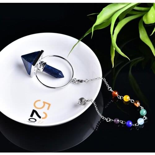 1PC natural crystal wind chime pendant crystal pyramid natural crystal point magic cure crystal home decoration DIY gift